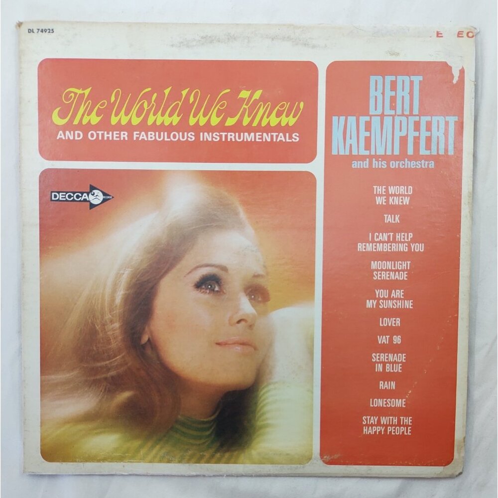 Bert Kaempfert – The World We Knew LP Stereo Decca Rainbow DL-4925 Canada
